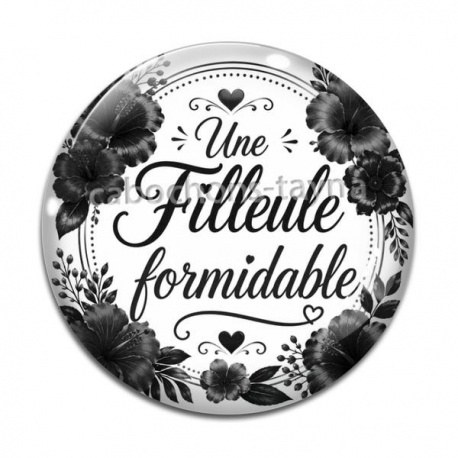 Cabochon Verre - une filleule formidable