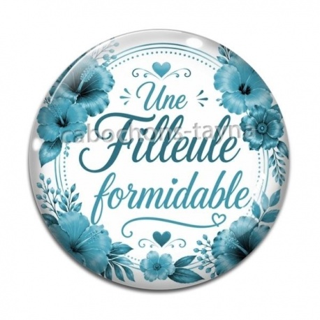 Cabochon Verre - une filleule formidable