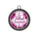 Pendentif Cabochon Argent - une filleule formidable