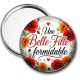 Miroir de poche - une belle fille formidable