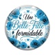 Cabochon Verre - une belle fille formidable