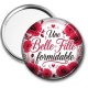 Miroir de poche - une belle fille formidable
