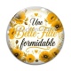 Cabochon Verre - une belle fille formidable