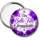 Miroir de poche - une belle fille formidable