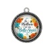 Pendentif Cabochon Argent - la meilleure c'est ma belle soeur