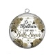 Pendentif Cabochon Argent - la meilleure c'est ma belle soeur