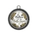Pendentif Cabochon Argent - la meilleure c'est ma belle soeur