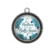 Pendentif Cabochon Argent - la meilleure c'est ma belle soeur