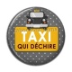 Cabochon Résine - taxi qui déchire