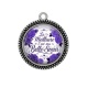 Pendentif Cabochon Argent - la meilleure c'est ma belle soeur
