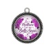 Pendentif Cabochon Argent - la meilleure c'est ma belle soeur