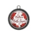 Pendentif Cabochon Argent - la meilleure c'est ma belle soeur