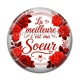Cabochon Résine - la meilleure c'est ma soeur