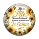 Cabochon Résine - ma fille chaque battement de mon coeur est un Je t'aime