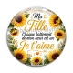 Cabochon Verre - ma fille chaque battement de mon coeur est un Je t'aime