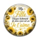 Cabochon Résine -  ma fille chaque battement de mon coeur est un Je t'aime