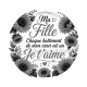  ma fille chaque battement de mon coeur est un Je t'aime