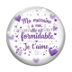 Cabochon Verre -  ma marraine à moi elle est formidable, je t'aime