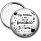 Miroir de poche -  ma marraine à moi elle est formidable, je t'aime