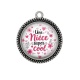 Pendentif Cabochon Argent - une nièce super cool