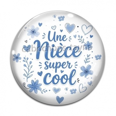 Cabochon Verre - une nièce super cool