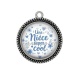 Pendentif Cabochon Argent - une nièce super cool