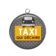 Pendentif Cabochon Argent - taxi qui déchire