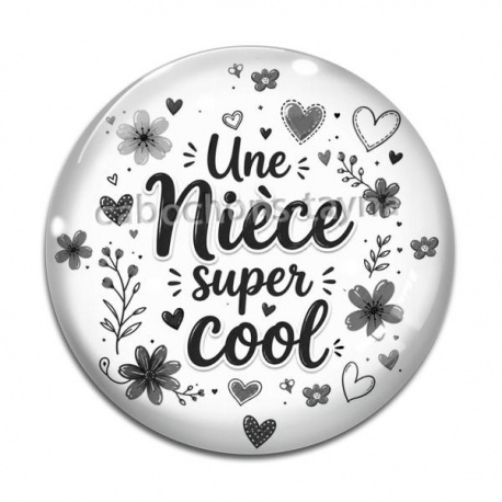 Cabochon Verre - une nièce super cool