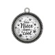 Pendentif Cabochon Argent - une nièce super cool