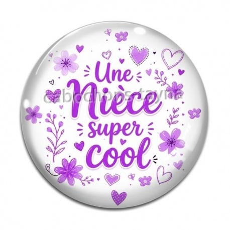 Cabochon Verre - une nièce super cool
