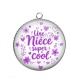 Pendentif Cabochon Argent - une nièce super cool