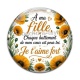 Cabochon Verre - A ma fille chaque battement de mon coeur est pour toi un Je t'aime très fort