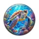 Cabochon Résine - tortue de mer