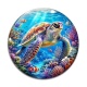 Cabochon Verre - tortue de mer
