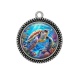 Pendentif Cabochon Argent - tortue de mer