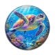Cabochon Résine - tortue de mer