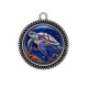 Pendentif Cabochon Argent - tortue de mer