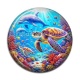 Cabochon Résine - tortue de mer