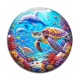 Cabochon Verre - tortue de mer