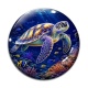 Cabochon Verre - tortue de mer