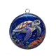 Pendentif Cabochon Argent - tortue de mer
