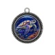 Pendentif Cabochon Argent - tortue de mer