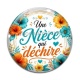 Cabochon Verre - une nièce qui déchire