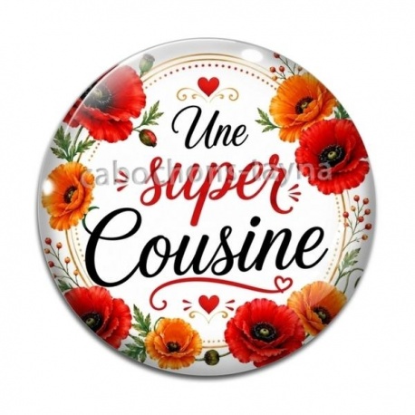 Cabochon Verre - une super cousine