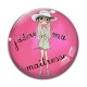 Cabochon Verre - j'adore ma maîtresse