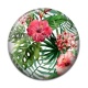 Cabochon Résine - fleur exotique