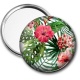 Miroir de poche - fleur exotique
