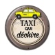 Cabochon Résine - taxi qui déchire