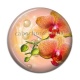Cabochon Résine - fleur exotique