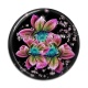 Cabochon Résine - fleur exotique